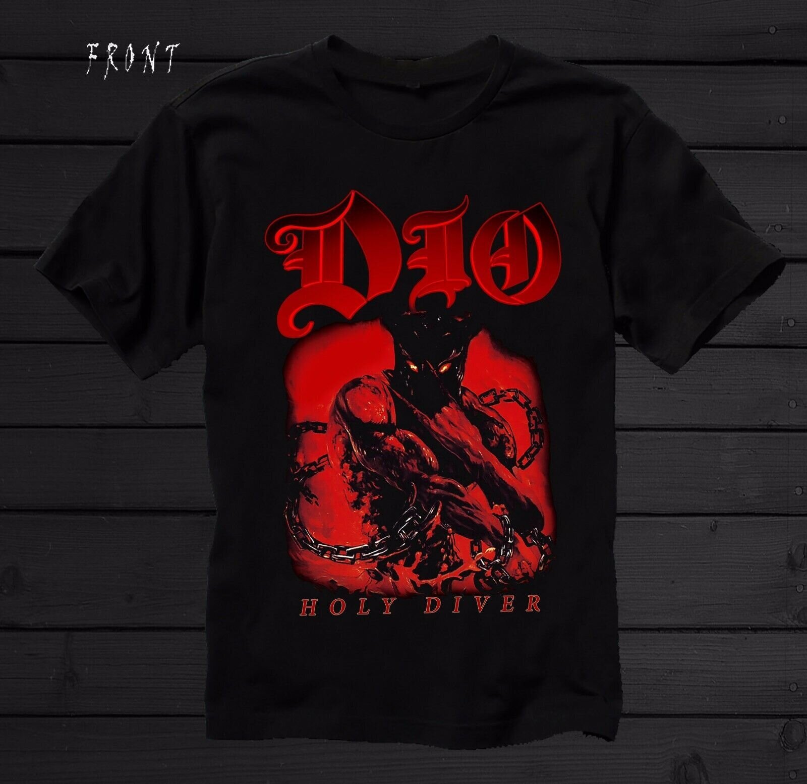 DIO – Holy Diver – American Heavy Metal Band T-Shirt, Size S to