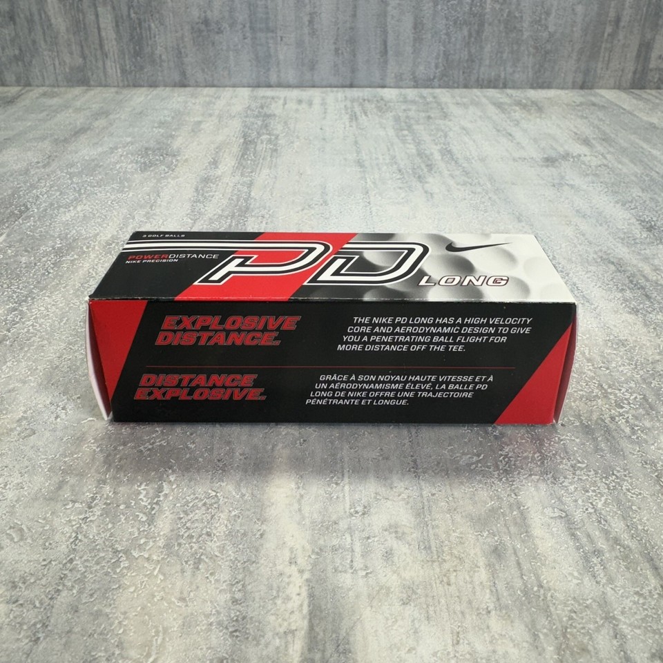 New Nike Golf NIKE Precision Golf Balls PD Long Box of 3 Balls Power