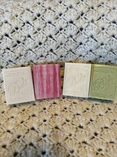 4-Bela Organic Shea Butter Triple Milled Natural Soaps 3.3 oz. Bars 4 Scents