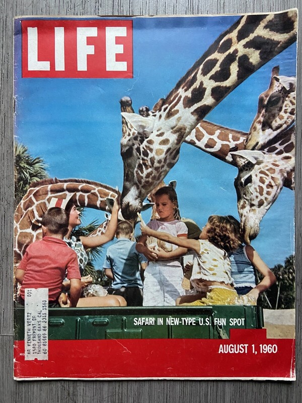 LIFE Magazine August 1 1960 Congo Crisis Project Mercury Paris Safari Theme Park