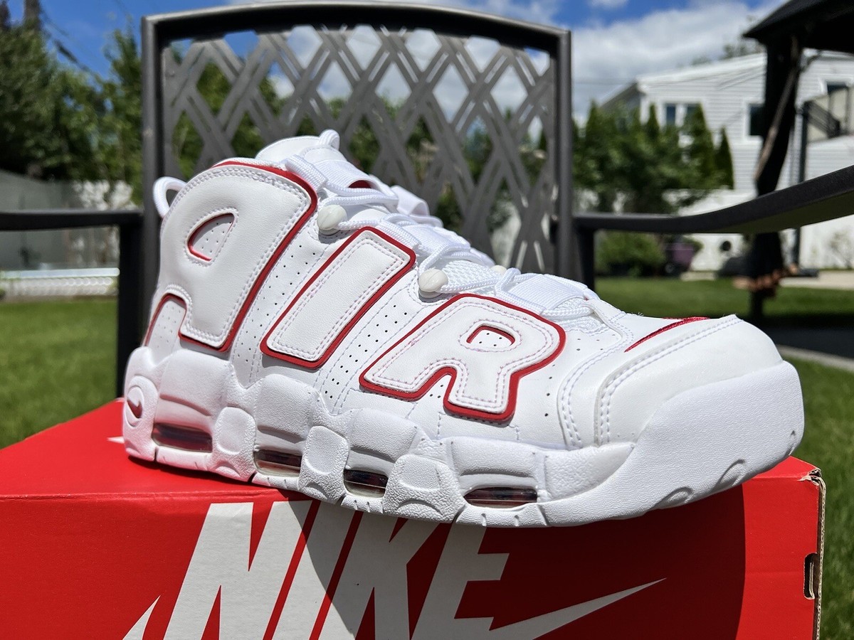 Nike Air More Uptempo '96 2021 White Varsity Red 921948-102 Size