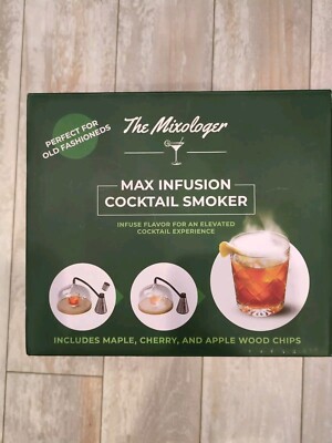 The Mixologer Max Infusion Cocktail Smoker Kit Whiskey & Drink Smoker Infuser