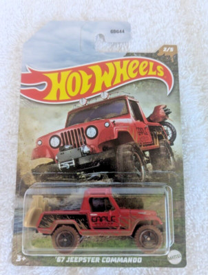 2022 Hot Wheels Off Road Mud Runners 67 Jeepster Commando Walmart Exclusive Jeep