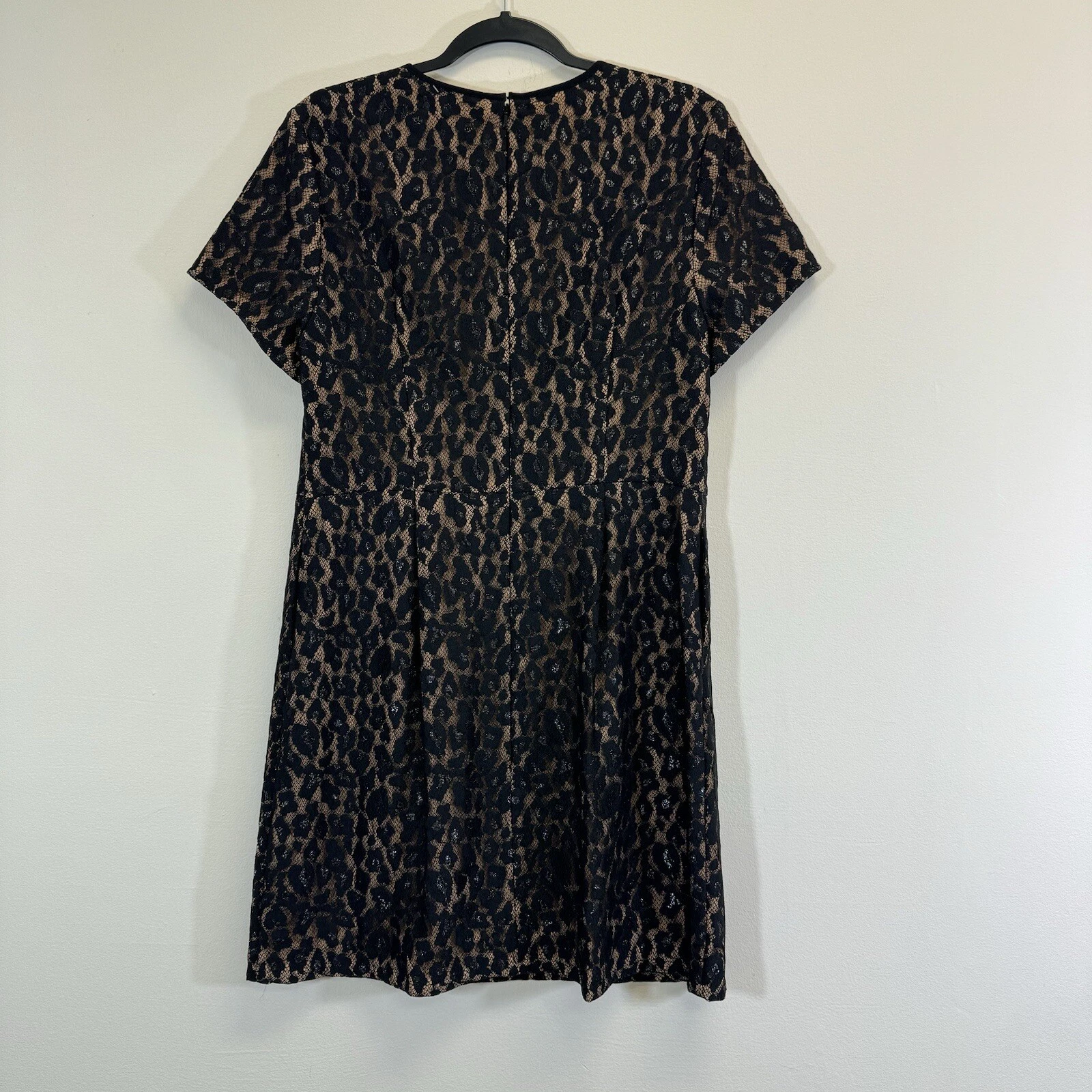 Abito donna Michael Kors all over pizzo cocktail taglia 12 con tasche nuovo