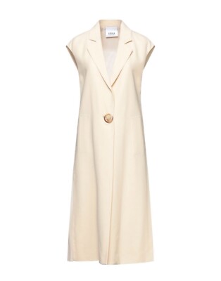ERIKA CAVALLINI Überwurf Jacke Weste mit Plissee hinten Gr.40-42