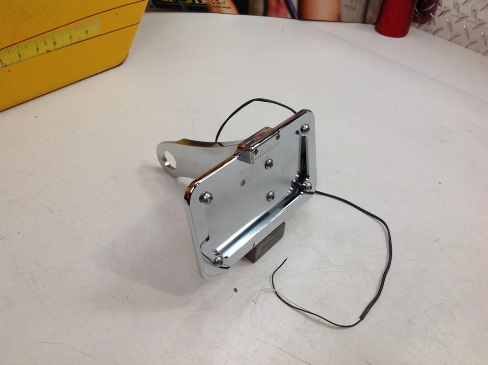 Harley Sportster 883.1200 Accutronix Montaje Lateral LED Kit de Placa de Licencia Cromo Foto 2 de 4