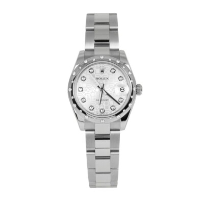 Rolex Datejust 178344 31mm Rolex Diamond Dial Diamond Bezel Watch, Full set 2012