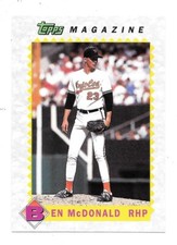 1990 Topps Magazine Baseball Ben McDonald Orioles #TM15 NRMT