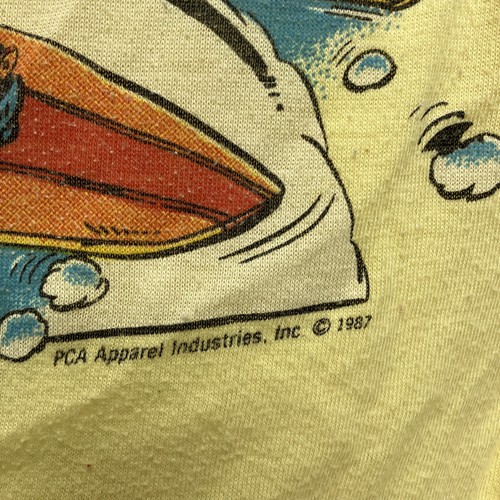Vtg 1987 PCA Apparel Pajamas Surf On Ice Totally Radical 2 Piece Set Size 14 - Picture 3 of 8