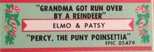 Elmo  Patsy Jukebox Title Strip for Grandma Got Run Over By A Reindeer / Percy