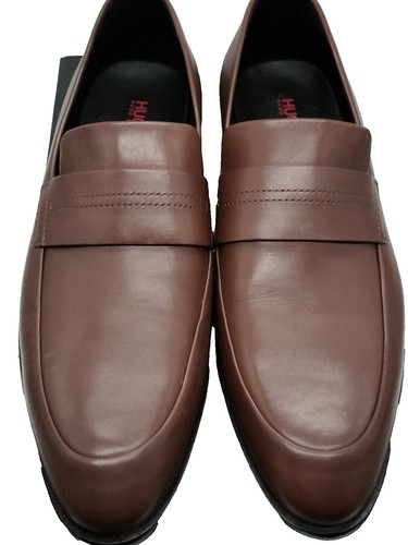 Mocassin Homme BOSS Tayil Loaf - Cuir, Semelle TPU, Sangle élastique - Chaussure Décontractée élégante Pour Toutes Saisons