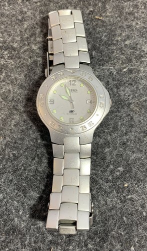 Fossil Blue Mens Watch Aluminum 100m 