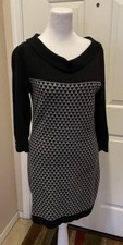 WHBM Stretch Medium Weight Sweater Dress 3/4 Sleeve 16” P2P 32” Length Small