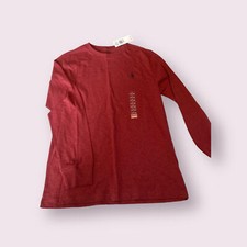 Polo Ralph Lauren Boys Long Sleeve Crew Neck Shirt Top Pony Logo L Red 14 16