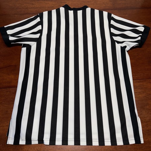 Camicia Uomo Honig's Whistle Stop Arbitro Taglia M Media Nera Bianca Riga USA - Foto 4 di 4