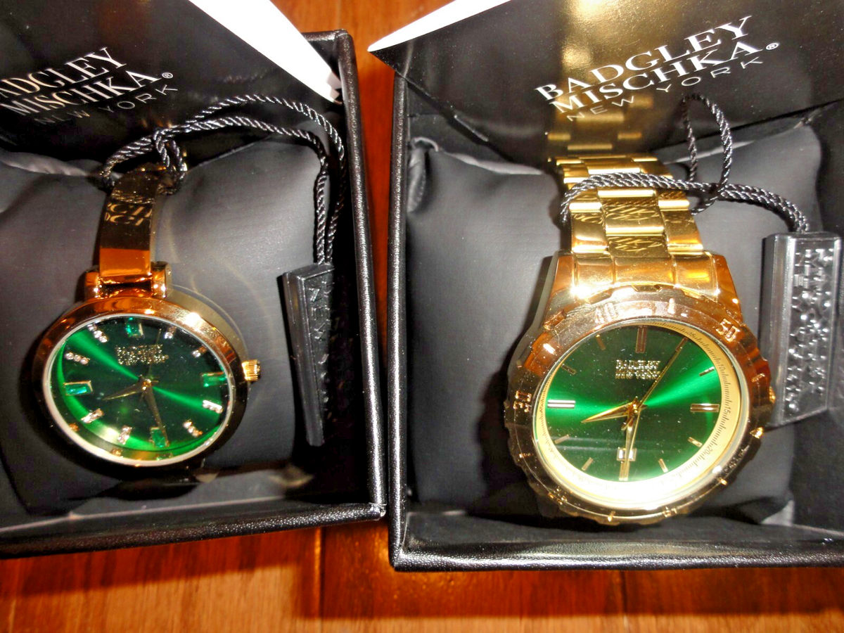 Badgley Mischka gold watch Badgley Mischka Swarovski Crystal Ladies Gold Tone Watch  main image 3