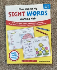 Scholastic Sight Words Learning Book - Grade K-2