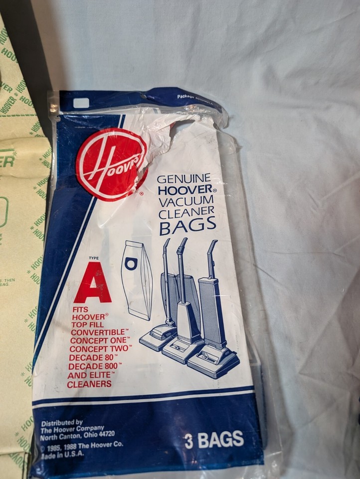 Jenuin Ones One Genuine Type A Hoover Vacuum Bag Open Bag Vintage Vacuum ...