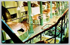 Copper Brew Kettles Jos. Schlitz Brewing Company Vtg Postcard 1970 Milwaukee WI