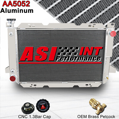 4 ROW ALUMINUM RADIATOR FOR 85-97 FORD F-150 F-250 F-350 BRONCO 5.0L 5.8L V8