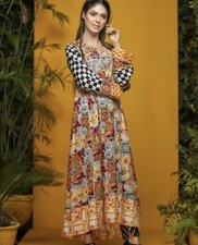lawn longline With Gota Work  kurta/frock