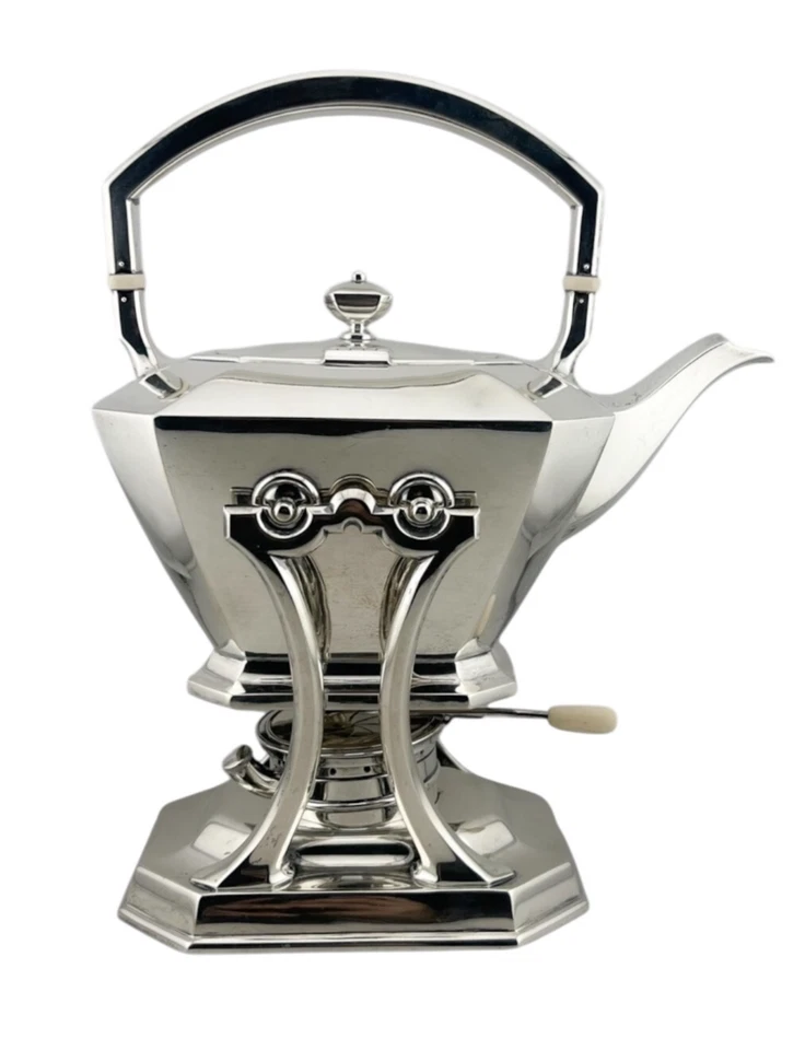 Juego de té de 5 piezas de plata de ley Gorham patrón Fairfax #04. Foto 3 de 4