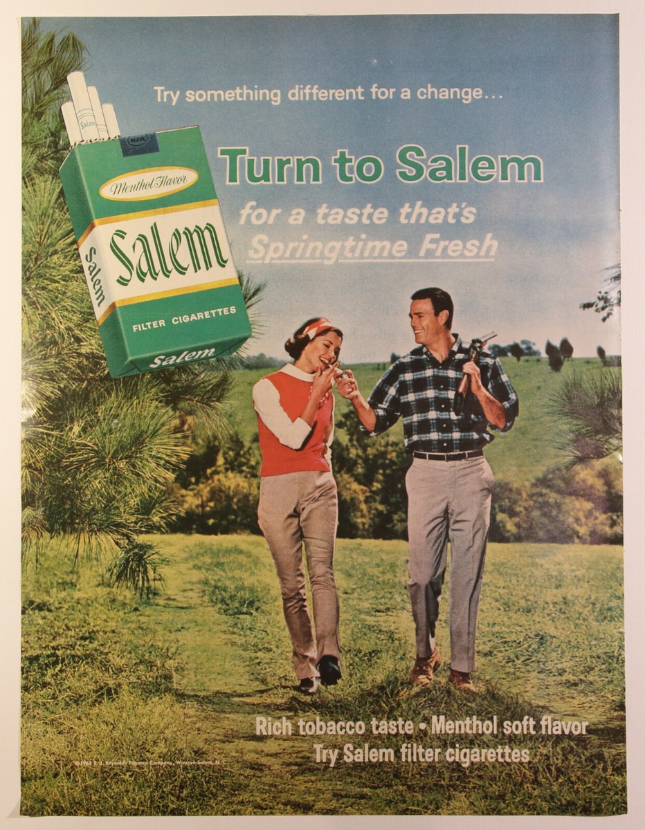 Vintage Salem Cigarette Ad - Life Magazine 1960s