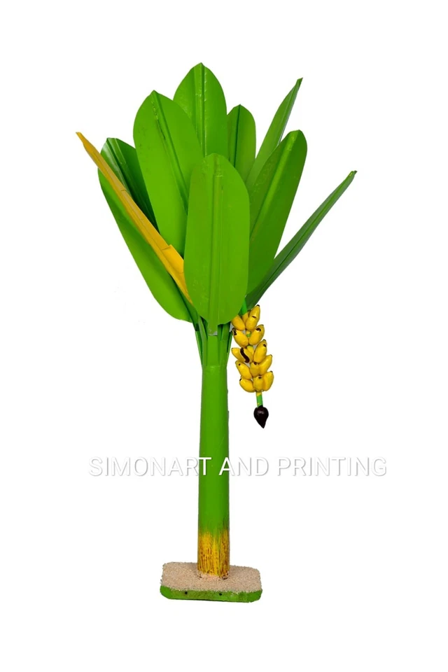Simonart and printing artificial banana tree 1.6 ft 1pair set - Image 2 of 2