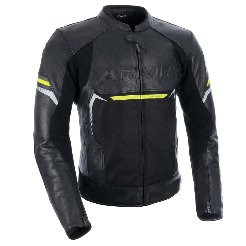 ARMR Raiden 3.0 Leather Black Fluo Yellow, photo 1 of 8