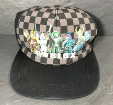 Roblox Hat Cap Snapback Black Youth One Size Black Checker