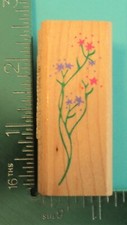 Rubber Stampede FLORAL FILLER Flower Rubber Stamp 1