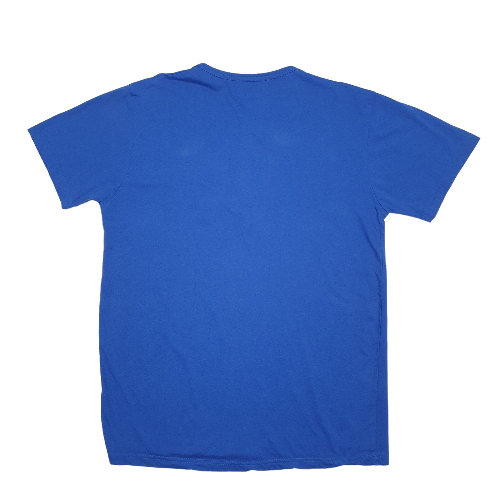 ADIDAS Blue T Shirt Tee Button up Short Sleeve Cotton Blend Mens M image 2