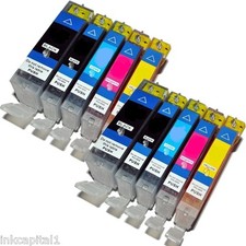 Image of 10 x Inks Compatible With Canon PGI-550Bk,CLI-551B,CLI-551C,CLI-551M,CLI-551Y  