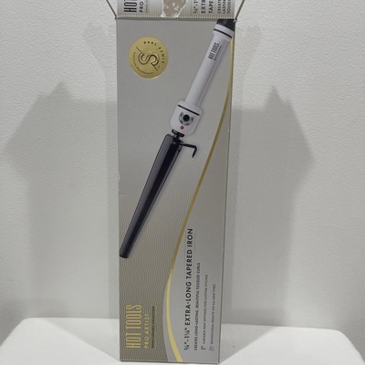 Sealed bag.Hot Tools Pro Artist Nano Ceramic Tapered Curling Iron XL. HTBW1852XL