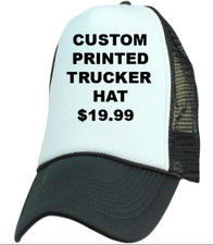 1 Custom Trucker Hat Printed On Demand