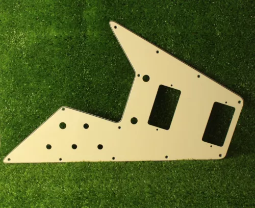 Flying V 70s Reissue Pickguard For Gibson Guitars - Vintage Cream 3 Ply