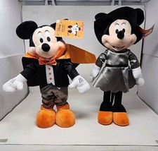 Mickey And Minnie Mouse Disney Halloween Greeters Vampire Witch 19  Gemmy