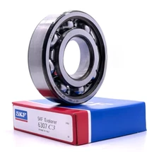 SKF 6307 C3 Deep Groove Ball Bearing 35x80x21mm New Free Shipping & Return Metal