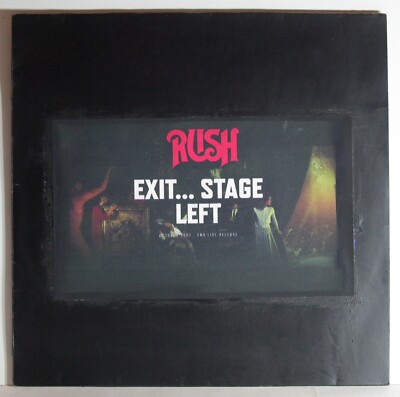 RUSH  ''Exit Stage Left''  Vinyl  LP  (1981)  cleaned