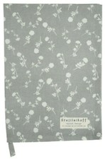 Geschirrtuch Küchentuch 50 x 70 cm Baumwolle White roses on grey Krasilnikoff