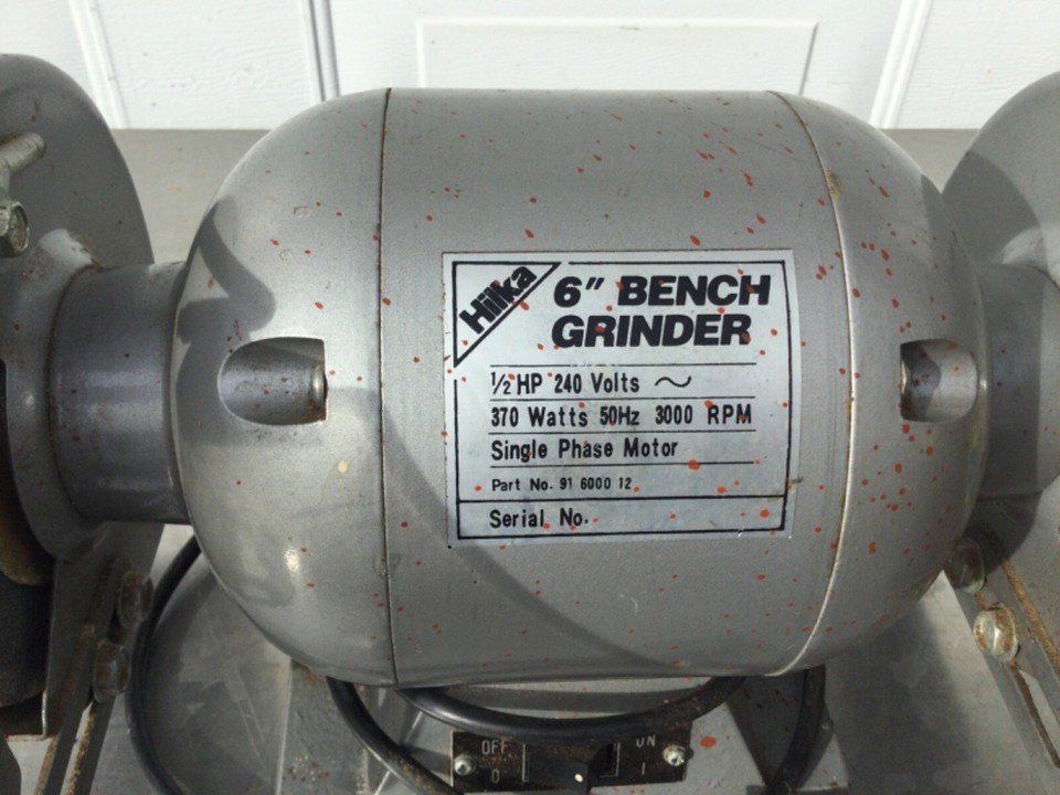HILKA 6 INCH BENCH GRINDER used working CONDITION / march cambs or