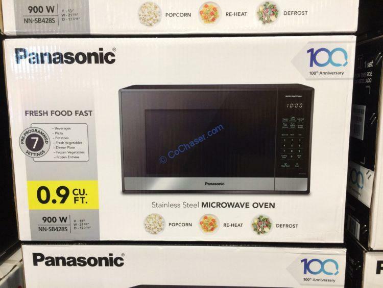 Panasonic NNSB428S 0.9cu.ft. Microwave Oven Black Stainless Steel