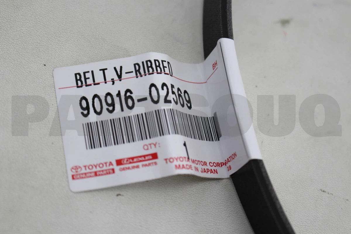 9091602569 Genuine Toyota BELT, V(FOR FAN & ALTERNATOR) 90916