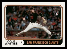 Cole Waites RC 2023 Topps Heritage #258 Rookie Giants Centered Mint