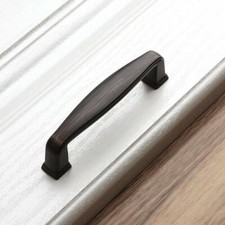 Square Pull Handle Kitchen Bathroom Cabinet Hardware Brush Oil Rub Bronze