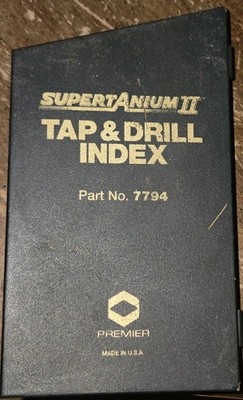 Premier Supertanium ii Tap & Drill Index 7794