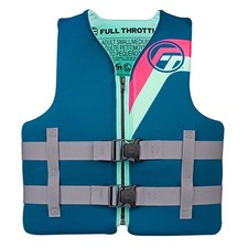 Full Throttle Adult Rapid-Dry Life Jacket, L/XL, Aqua