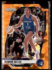 2024 Panini Prizm WNBA #63 Diamond Miller Ice Orange Prizms