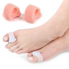 1Pair Silicone Gel Toe Spacer Separator Straightene Spreader Bunion Pain JAFAL