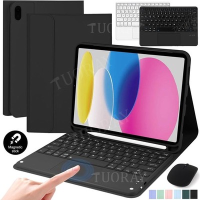 Touchpad Tastatur Hülle Mit Stifthalter für iPad 11/10/9/8/7th Air M3 M4 Pro 11''
